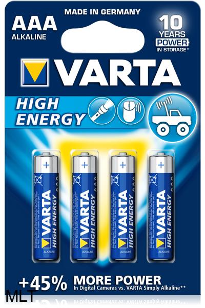 ELEM CERUZA AAA VARTA 4DB HIGH ENERGY